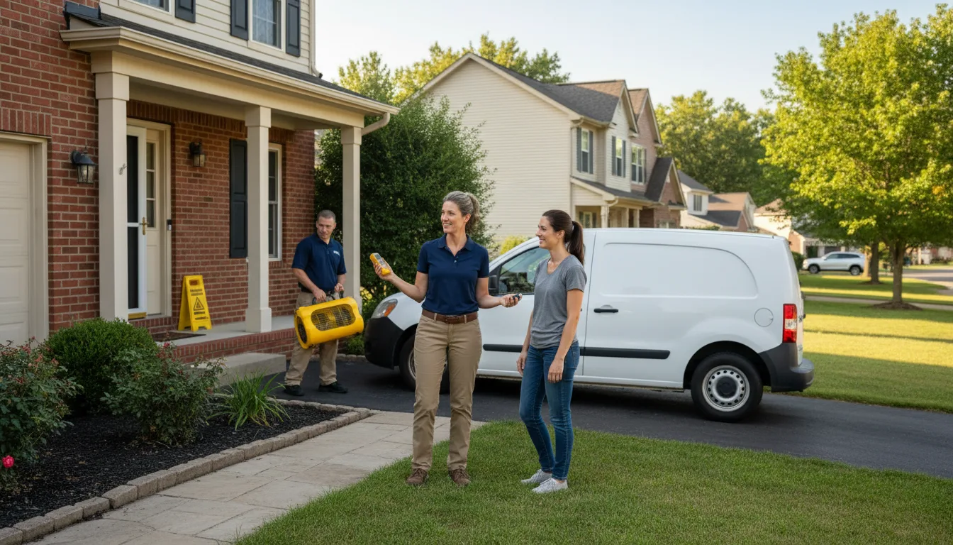 Residential water damage restoration in Rocky Point, NC